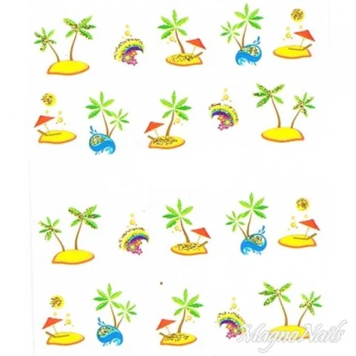 2D Nail Art One Stoke Sticker