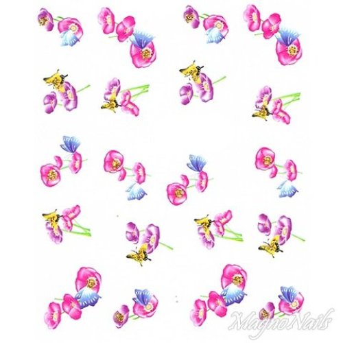 2D Nail Art One Stoke Sticker