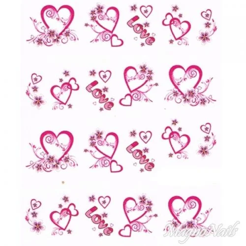 2D Nail Art One Stoke Sticker