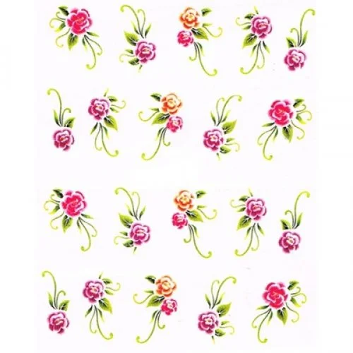 2D Nail Art One Stoke Sticker