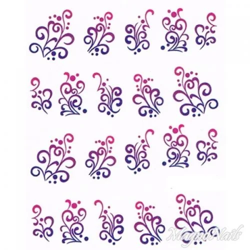 2D Nail Art One Stoke Sticker