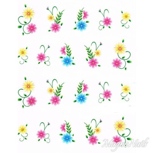 2D Nail Art One Stoke Sticker