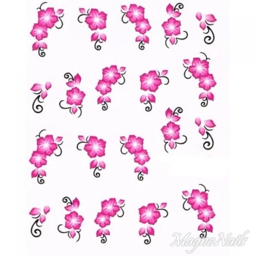 2D Nail Art One Stoke Sticker