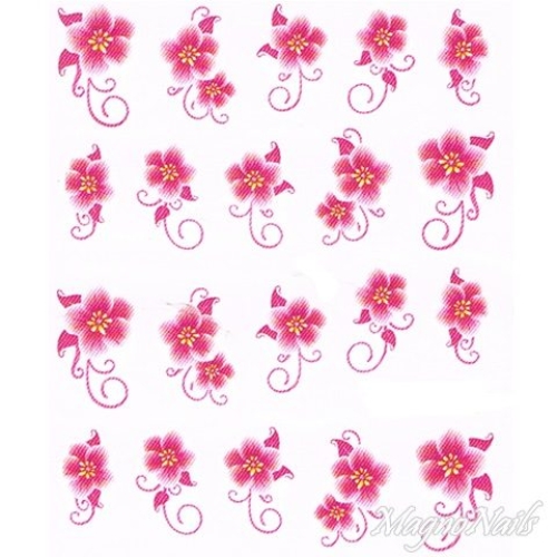 2D Nail Art One Stoke Sticker