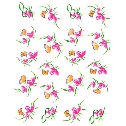 2D Nail Art One Stoke Sticker