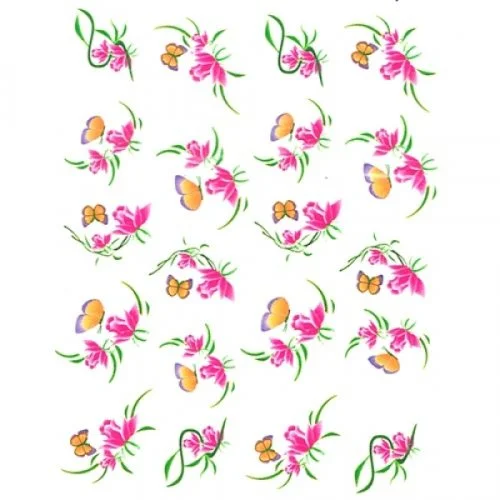 2D Nail Art One Stoke Sticker