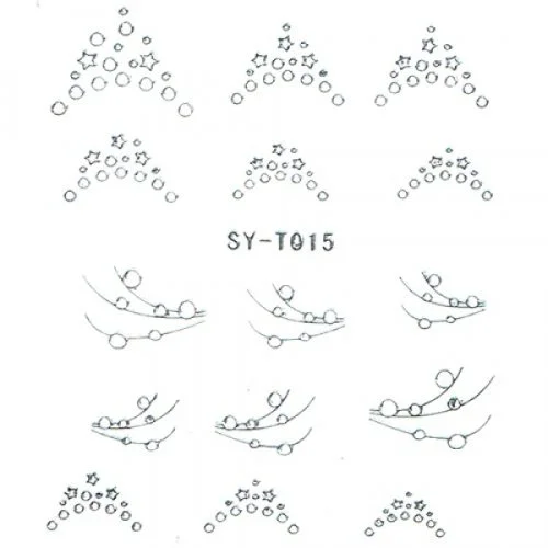 2D Nail Art One Stoke Sticker