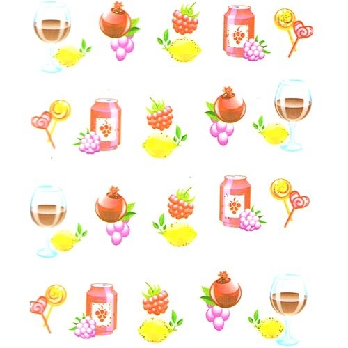 2D Nail Art One Stoke Sticker