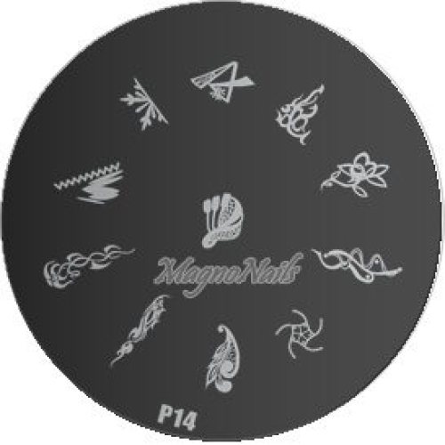 Nail Stamping Schablone P14