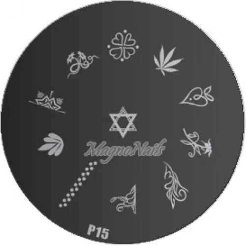 Nail Stamping Schablone P15