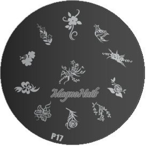 Nail Stamping Schablone P17