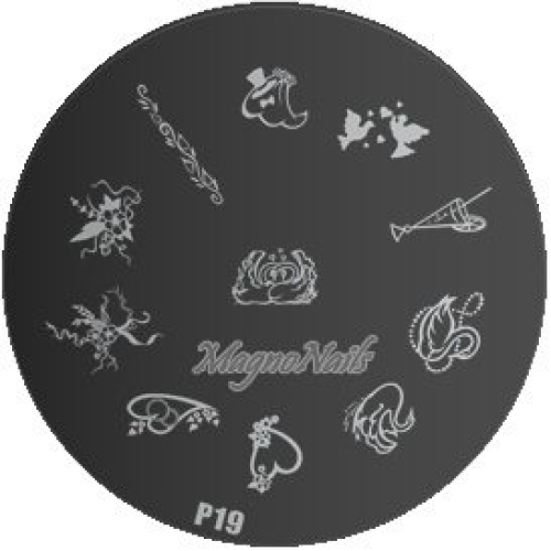 Nail Stamping Schablone P19