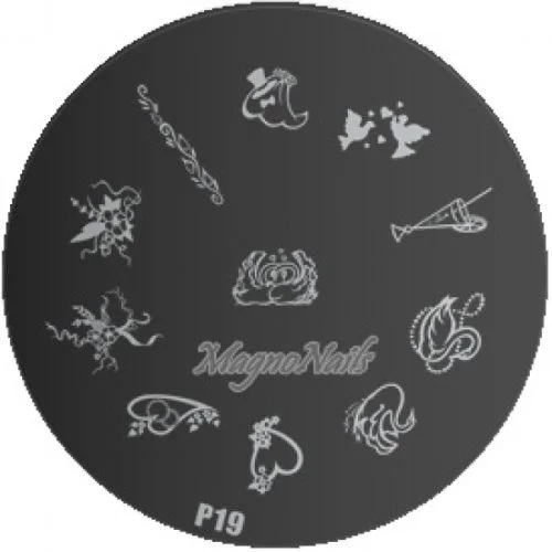 Nail Stamping Schablone P19