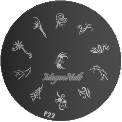 Nail Stamping Schablone P22
