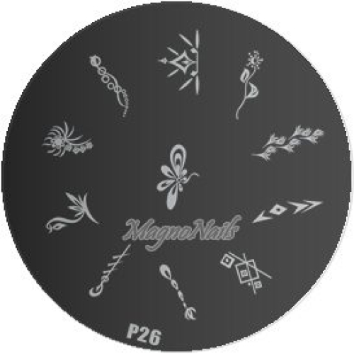 Nail Stamping Schablone P26
