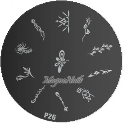 Nail Stamping Schablone P26