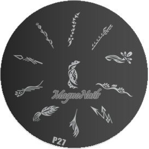 Nail Stamping Schablone P27