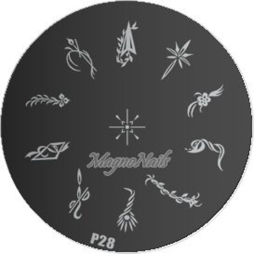 Nail Stamping Schablone P28
