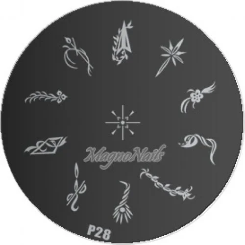 Nail Stamping Schablone P28