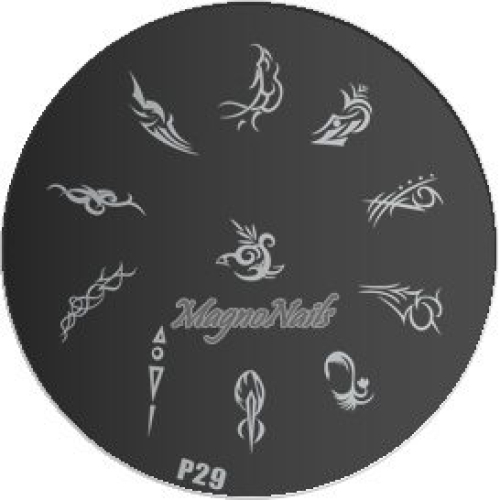 Nail Stamping Schablone P29