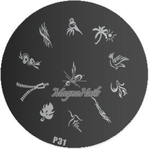 Nail Stamping Schablone P31