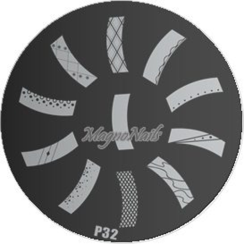 Nail Stamping Schablone P32