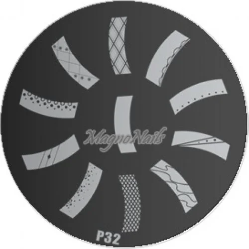 Nail Stamping Schablone P32