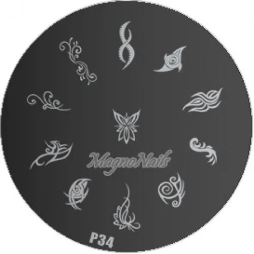 Nail Stamping Schablone P34