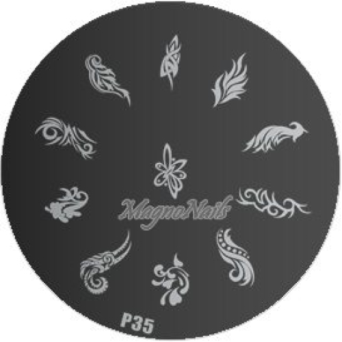 Nail Stamping Schablone P35