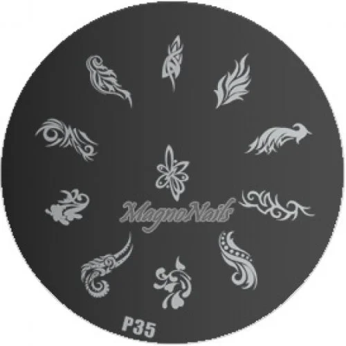 Nail Stamping Schablone P35