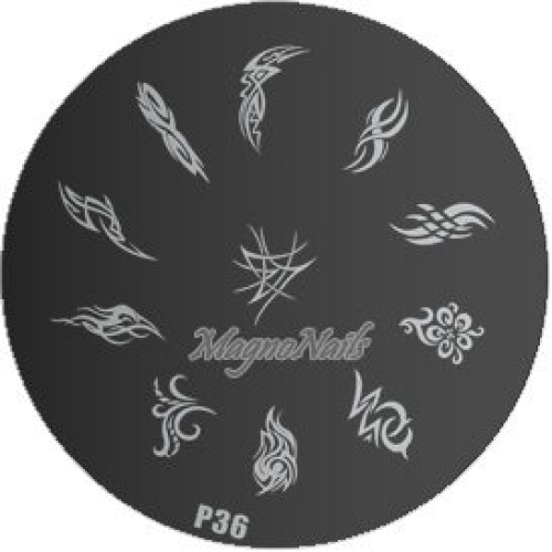 Nail Stamping Schablone P36