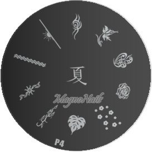 Nail Stamping Schablone P4