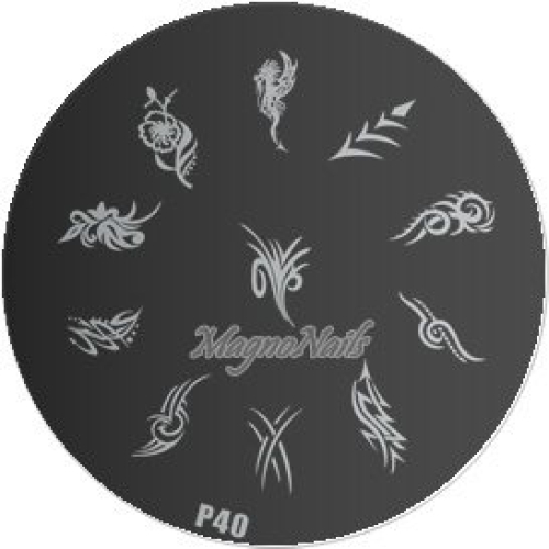 Nail Stamping Schablone P40