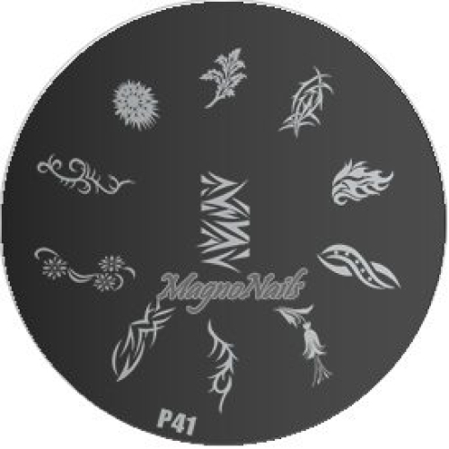 Nail Stamping Schablone P41