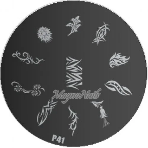 Nail Stamping Schablone P41