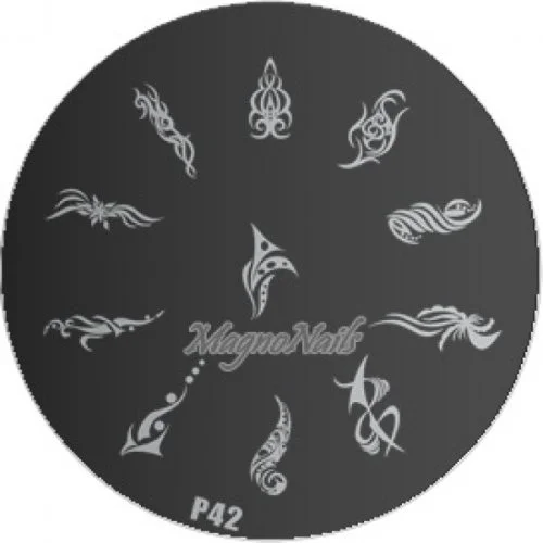 Nail Stamping Schablone P42