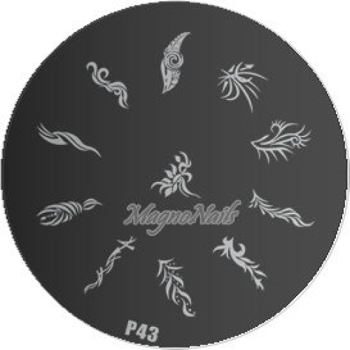 Nail Stamping Schablone P43