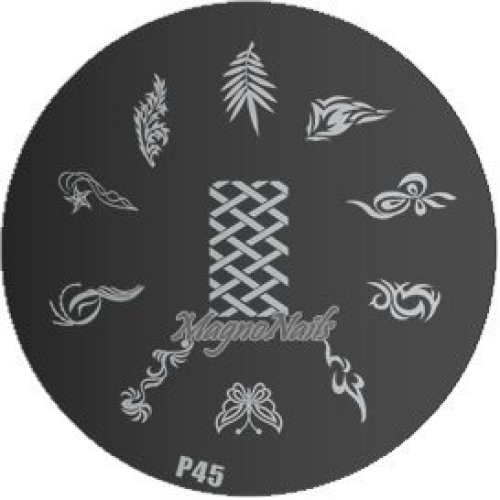 Nail Stamping Schablone P45
