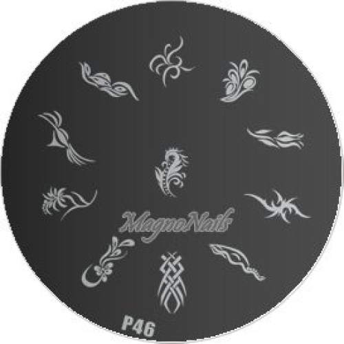 Nail Stamping Schablone P46