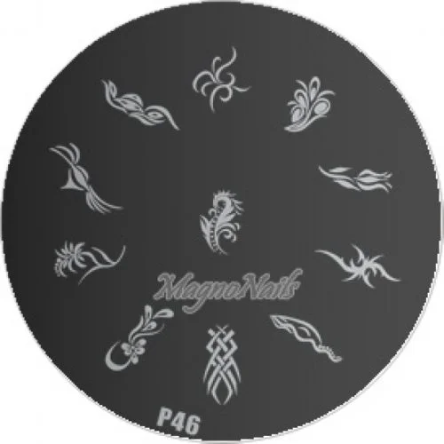 Nail Stamping Schablone P46
