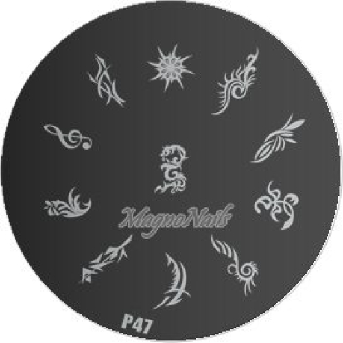 Nail Stamping Schablone P47