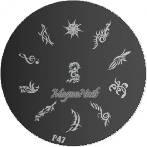 Nail Stamping Schablone P47