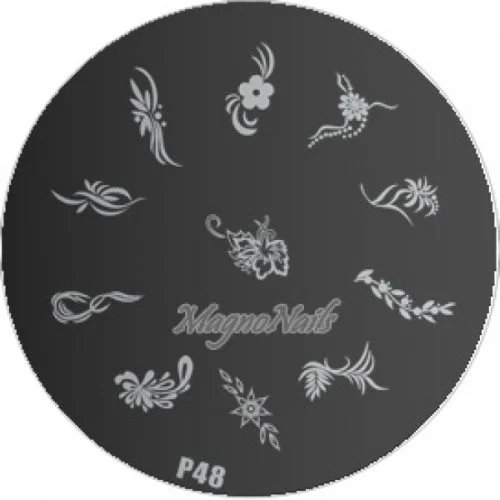 Nail Stamping Schablone P48