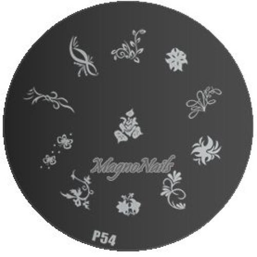 Nail Stamping Schablone P54
