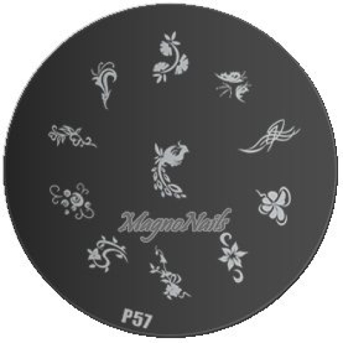 Nail Stamping Schablone P57