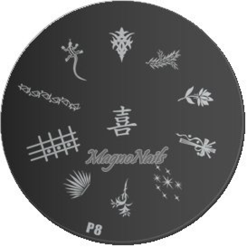 Nail Stamping Schablone P8