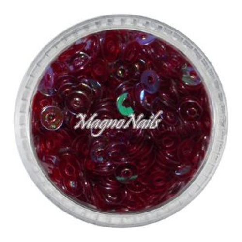 Nail Art Pailetten rund dunkelrot  Nägel Nails Nailart Nageldesign Nagel GlitzerPailetten