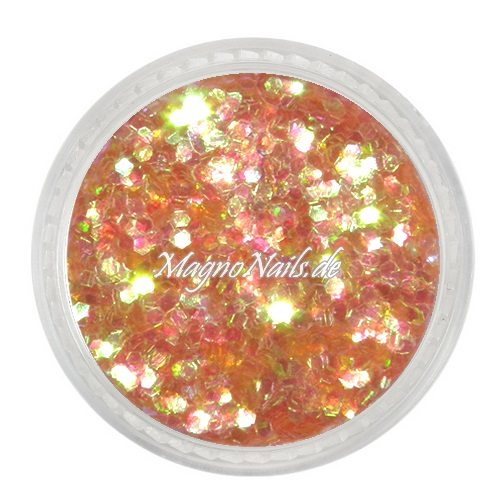 Nail Art Pailetten lachs 1mm  Nägel Nails Nailart Nageldesign Nagel GlitzerPailetten