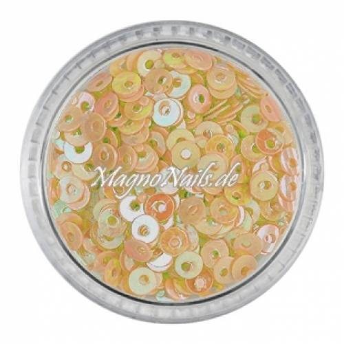 Nail Art Shapes pfirsich rund gelocht Nailart Nails Nägel Schmuck Einleger Einlegemotive Nageldesign