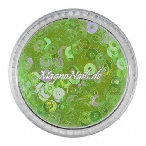 Nail Art Pailetten rund apfelgrün  Nägel Nails Nailart Nageldesign Nagel GlitzerPailetten
